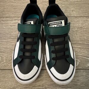 Converse Kids' Black and Teal Sneakers